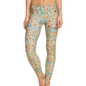 Teeki sunrise sunflower hot yoga pants